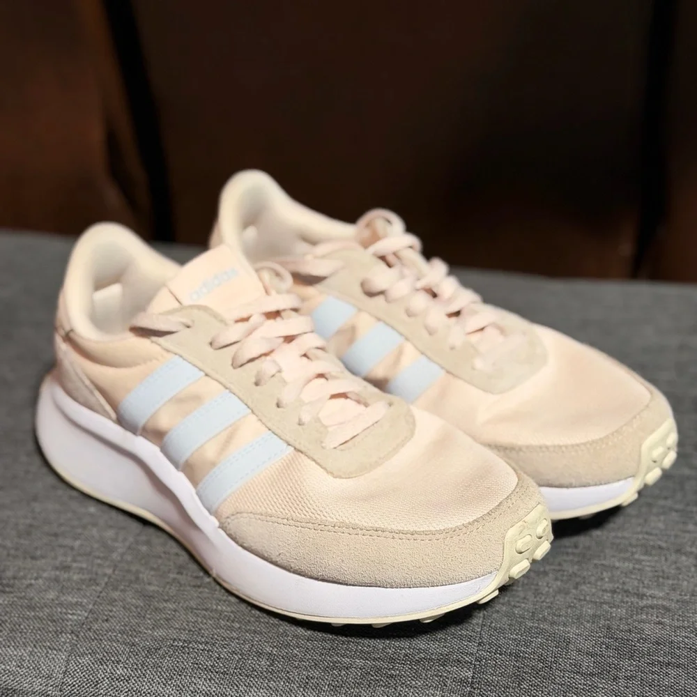 adidas Run 70s Retro Sneaker Wonder Quartz Chalk White [Size7] - Picture 5 of 7